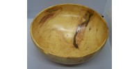 Burl Box elder maple and gold epoxy bowl
